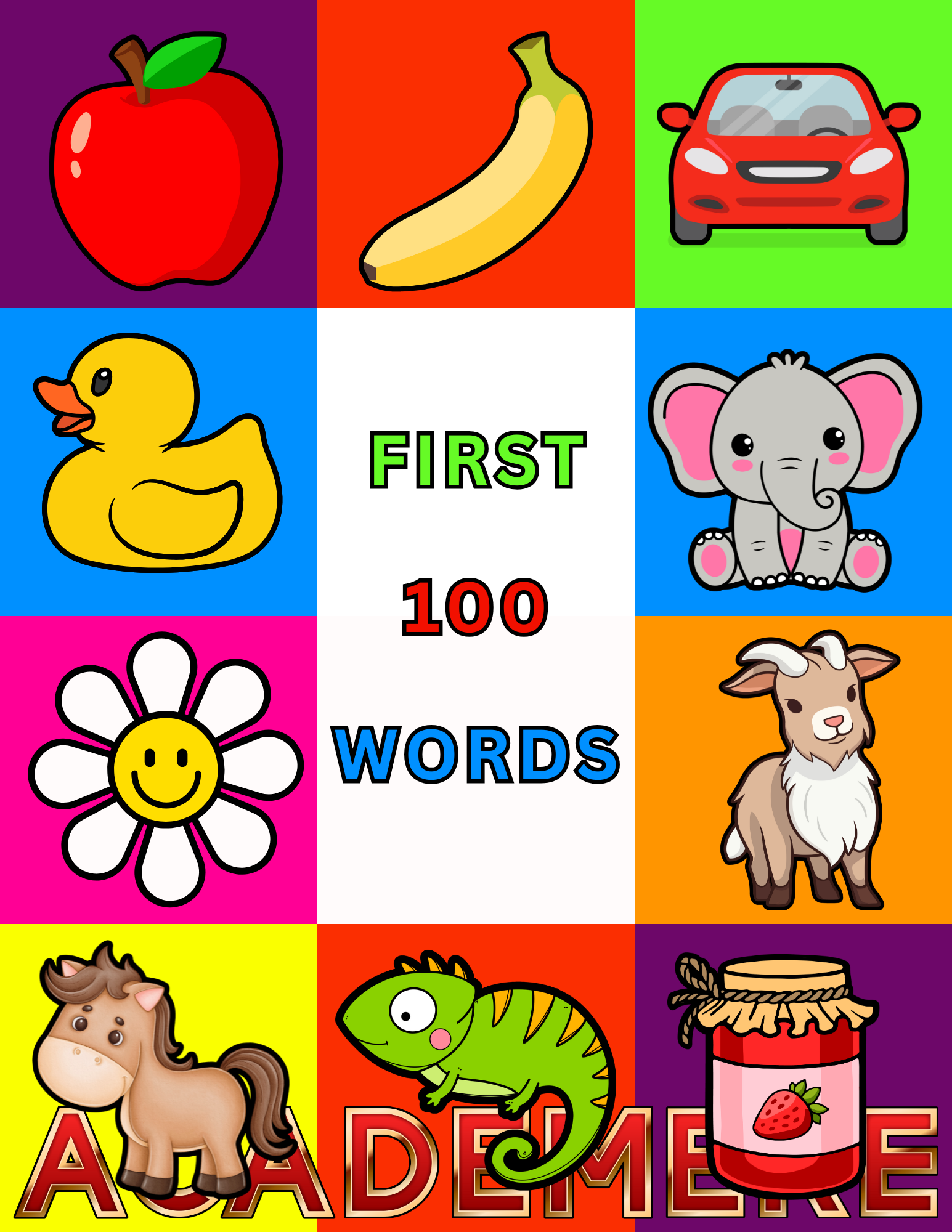 Academere.online: by Mr. Wilgemps - First 100 Words | Early Language Skills for Toddlers | Read Aloud - At KDP Amazon
